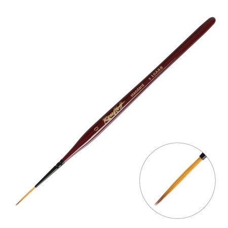 Brush Liner Sybloff S10arb No.0, long pile, short handle is varnished, red