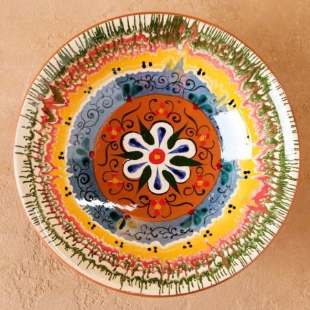 Buditsa Rishtan ceramics "Flowers", 25 cm-7