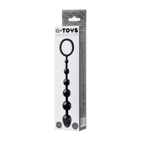 Anal chain Toyfa A-Toys, TPE, Black Color, 19.8 cm-2