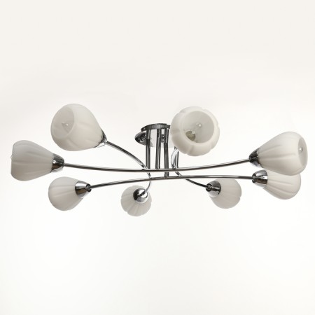 Caus -chandelier "Wellington" 8x60W E14 chrome 70x70x22cm.
