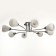Caus -chandelier "Wellington" 8x60W E14 chrome 70x70x22cm.