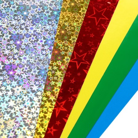 Color self -adhesive A4, 6 sheets, 6 colors, 80 g/m2, cold heart-5