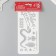 Plastic stencil "Snake and Chinese flashlights 2025", size 10x25 cm