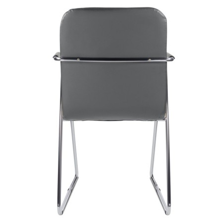 Brabix Visit CF-101, chrome, eco-leather, dark gray (S-0422)-4