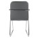 Brabix Visit CF-101, chrome, eco-leather, dark gray (S-0422)