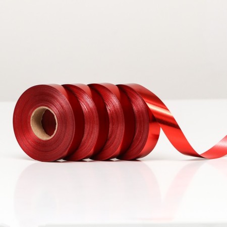 Metallized tape, red, 2 x 45 m-1