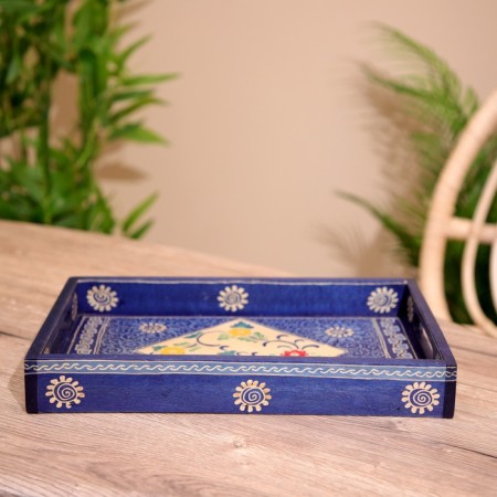 Born tray, batik 32x20x5 cm-3