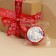 Satin tape "Happy New Year", red, 4 cm × 5 meters