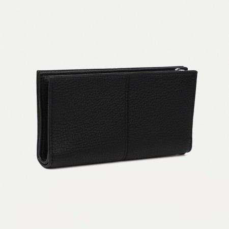 Women's wallet with lightning, black color-1