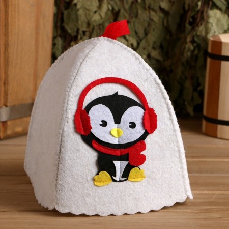 Bath cap with children's applique "Loloshenka" felt