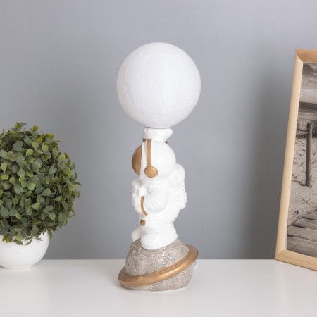 Table lamp "Cosmonaut with moon" 1x40W E14 white/gold 12.5x12.5x33cm-3