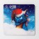 Acryl Earrings "Dragons" with hearts, colored in silver