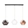 Bayerlux lamp "Christie" 3xg9 black 78x20x20-100 cm