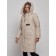 Coat insulated winter female, size 42, beige color