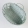 Wicker basket, d26 x 13 x 11 cm, green, bamboo