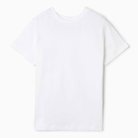 T -shirt for a boy, white color, height 104 cm-3