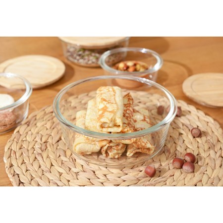Smart Solutions baking and storage container, bamboo cover, 1300 ml-2