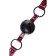 Toyfa Theater gag, PU Skin, 65 cm, red color