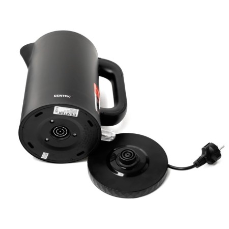 Electric kettle Centek CT-0020, plastic, seamless flask, 1.7 l, 2200 watts, black-5