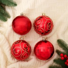 Set of balls plastic D-10 cm, 4 pcs 