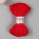 Knitted polypropylene 4 mm red cord 50m