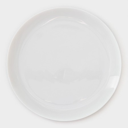 A set of dining plates Luminarc diwali, d = 27 cm, glass ceramic, 6 pcs, white color-2
