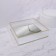 Organizer for storage "RipPles", glass, with a mirror -bottom, 1 section, 24 × 24 × 6 cm, transparent/copper color