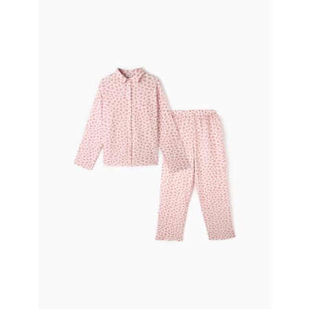 Female set (shirt, trousers) KAFTAN "Muslin: Pink Leopard" p. 44-46-4