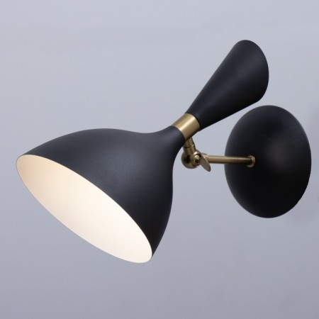 Sconces "Bastony" 1he27 40W black and gold 18x30x30 cm-1