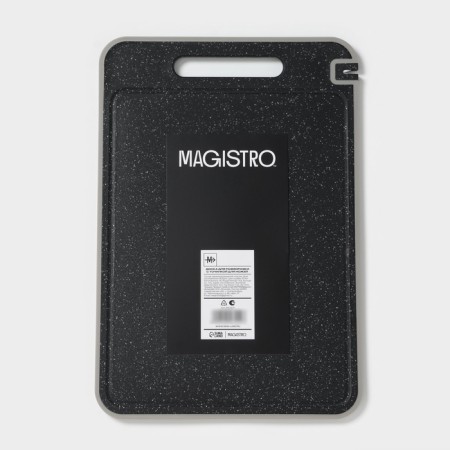 Board for defrosting and cutting products with a sharpener for knives Magistro, 3 in 1, 38 × 26 × 0.7 cm, silver-10