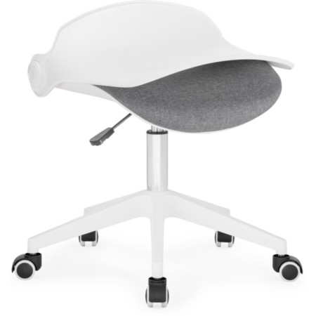 Computer chair zarius plastic/fabric, gray/white/gray 58x58x83 cm-5