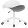 Computer chair zarius plastic/fabric, gray/white/gray 58x58x83 cm