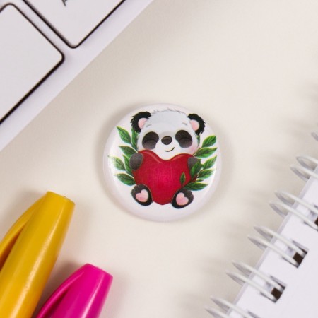 Icons sunset set 3 pcs d = 25 mm "panda" 7x7 cm-3