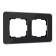 Frame for 2 posts Elite (black, glass) W0022448