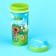 Children's bottle "Mi-Mi-Mim", 400 ml., With a loop, green color