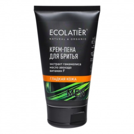 Cream for shaving men's Ecolatier Men "Smooth Leather", 150 ml
