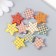 A set of beads for creativity tree "Star in the cell" set of 10 pcs 2x2x0.5 cm