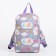 Baby backpack on lightning, gray/lilac color