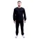 Thermal underwear is male, cotton with the basis, size 54, black color