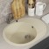 Kitchen car wash Uperwood Econ UPD-107, 002, oval, color 002 Beige matte