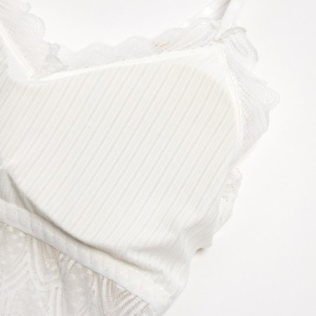 Female set (top, panties) color white, size 42-44-6