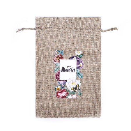 Gift bag with thermonacle "love" 15.5 x 24 cm-1
