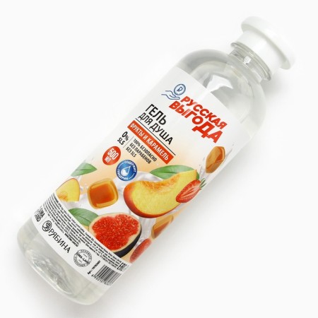 Shower gel Russian benefit, 500 ml, fruit and caramel-1