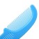 Baby comb + massage hair brush, from 0 months, blue color, mixture