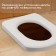 Seat toilet seat, 44 × 38 cm, density 25 kg/m³, foam, white
