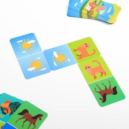 Настольная игра «Домино. Обитатели фермы», 28 карт, 3+-4