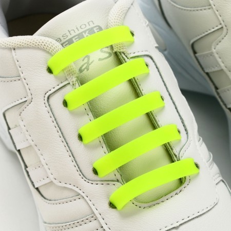 Silicone laces, set 6 pcs, color rainbow-19