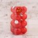 Set of balls plastic D-5 cm, 16 pcs "Felicia" red