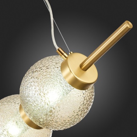 Suspension lamp ST LUCE. SL1155.313.03. Marena. 3x40 watts, E14, 83x16.5 cm, brass color-10