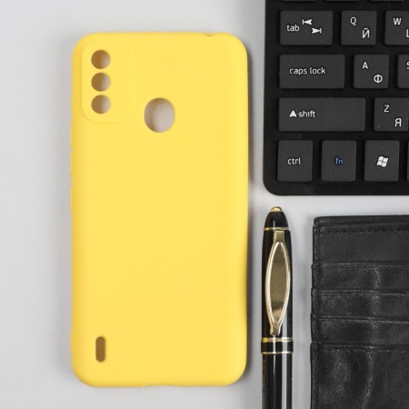 Red Line Ultimate cover for ITEL A48, silicone, yellow